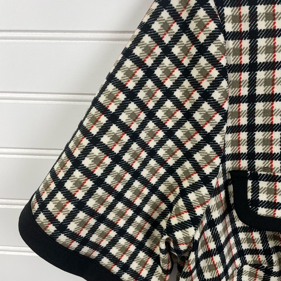 Shelby&Palmer Tan Plaid Short Sleeve Dress with Buttons Size 6 Women’s EUC - Picture 7 of 12